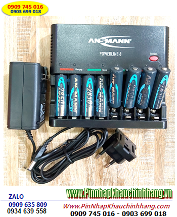 Ansman Powerline 8, Máy sạc pin AA-AAA Ansman Powerline 8 kèm 8 pin Ansman AA2850mAh